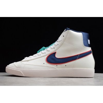 Nike Blazer Mid '77 Vintage Beyaz / Mavi Kaykay Ayakkabı Türkiye - F0Q316WT